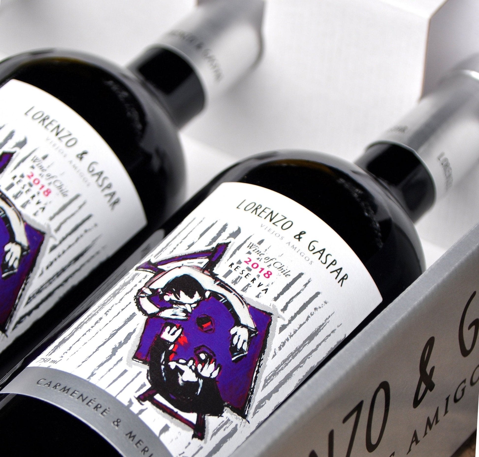 Sipi Decantador Aireador + Lorenzo & Gaspar Carmenere Merlot Gran Reserva 750ml - Viceversa