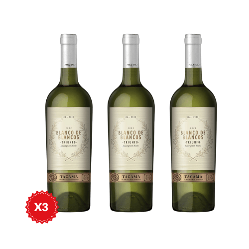 Vino Blanco Sauvignon Blanc Tacama Selección Especial Triunfo X3 - Viceversa