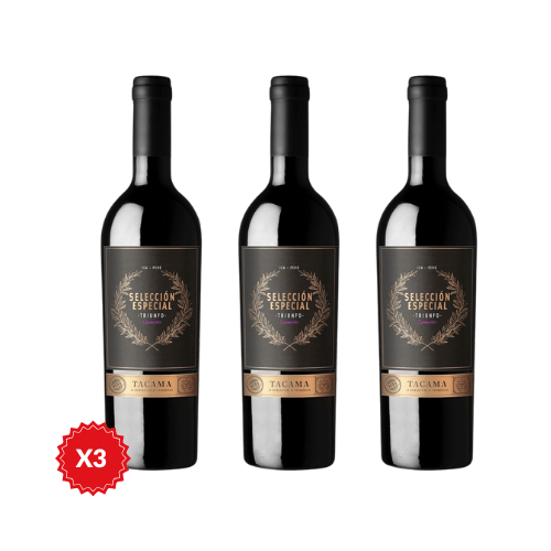 Vino Tinto Carménère Tacama Selección Especial Triunfo Botella X3 - Viceversa